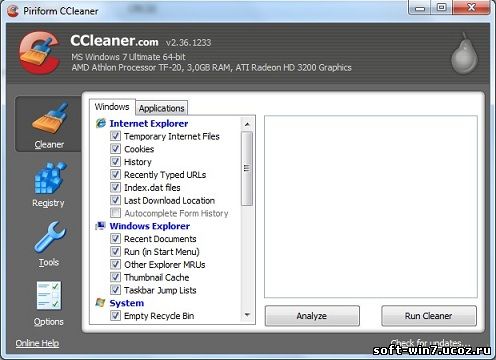 CCleaner 2.36.1233 + Portable (Multilanguage/Rus, 2010)