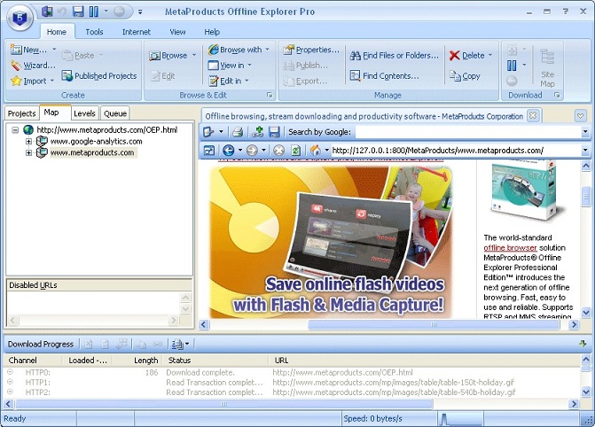 Offline Explorer 5.8.3210 SR3 (Multilanguage/Rus, 2010)